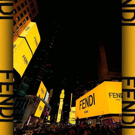 Fendi lights up Times Square in New York 